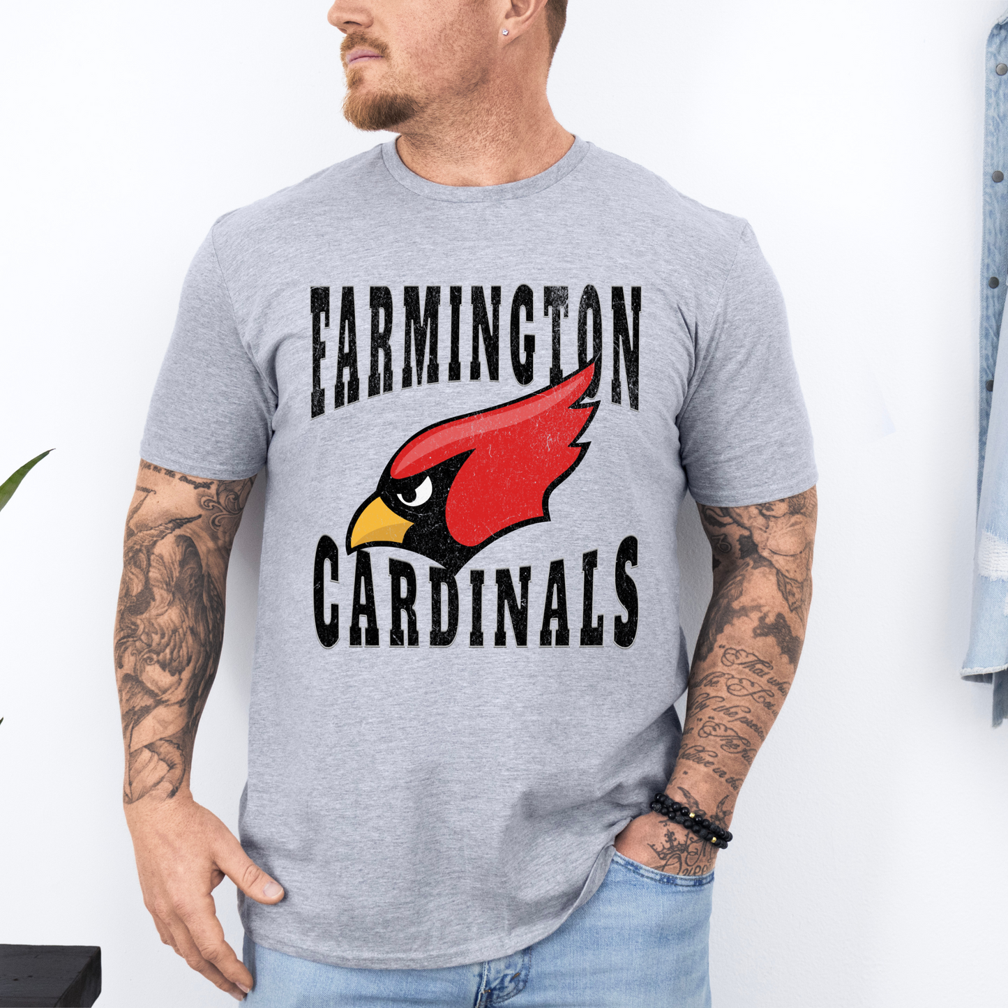 Farmington Cardinals Mascot Graphic Tee